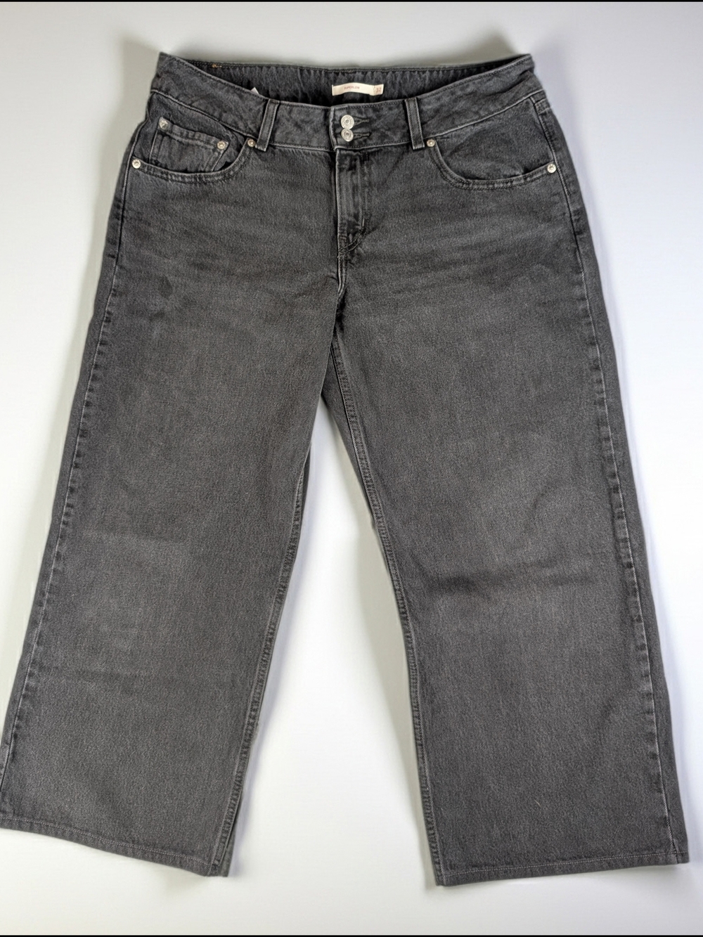 Levi's Superlow Jeans Women's 32X26 Black Loose Wide Leg